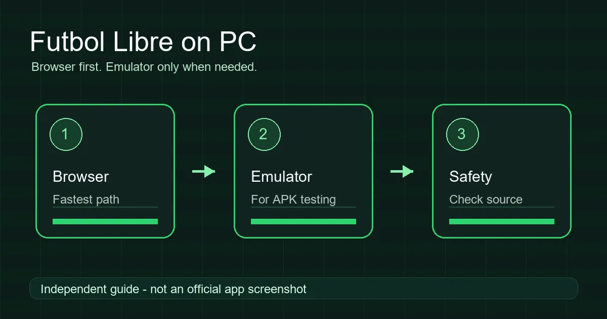 Diagramma decisionale per usare Futbol Libre su PC